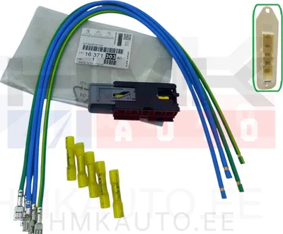 Pistik juhtmetega 5-klemmi (soojendusahju elektriline küttekeha) OEM Citroen/Peugeot - PSA  1637130380 - OE - 100% Genuine Part