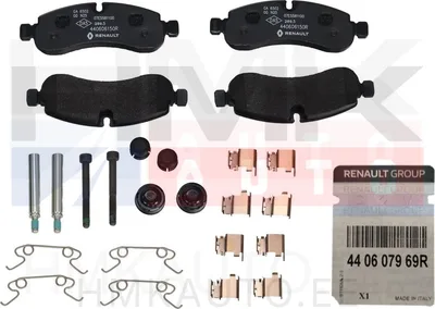 Piduriklotside komplekt tagumine OEM Renault Master IV 2024- >>440609953R - REN  440607969R - OE - 100% Genuine Part