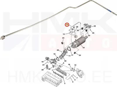 Väljalaskegaaside rõhuanduri toru OEM Jumper/Boxer/Ducato 3,0HDi 2011- - FIAT  1371841080 - OE - 100% Genuine Part