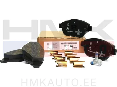 Piduriklotside komplekt eesmine OEM Citroen Berlingo, C3, C4, Xsara/Peugeot Partner, 1007, 206, 207, 307 >>1647862380 - PSA  1611140980 - OE - 100% Genuine Part