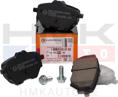 Piduriklotside komplekt tagumine OEM Citroen Berlingo 2018-, C4, C4 Picasso/ Peugeot 208, 2008, 308 , 408 , 3008, 508, Rifter - EUR  1619790880 - OE - Eurorepar/Essential Parts