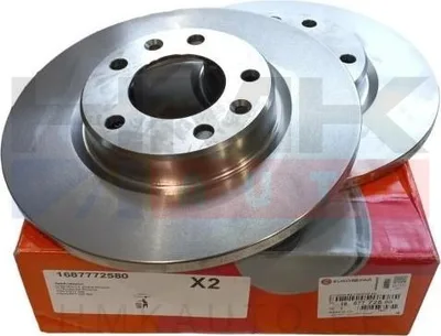 Piduriketaste komplekt (2tk) tagumine OEM Citroen Berlingo 2018-, C4 Picasso / Peugeot 308, 3008, 408, 508, Rifter, Partner 2018-   268/12mm - EUR  1687772580 - OE - Eurorepar/Essential Parts