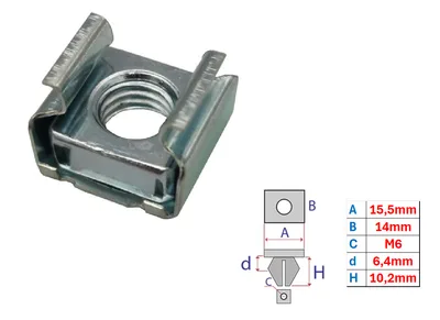 Mutter-tüübel M6x1,00 OEM Citroen/Peugeot - PSA  6941C0 - OE - 100% Genuine Part