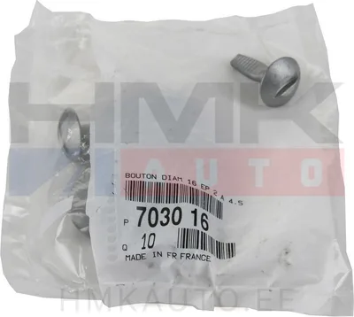 Põhjakatte kinnituspolt OEM Citroen/Peugeot (1tk.) - PSA  703016 - OE - 100% Genuine Part