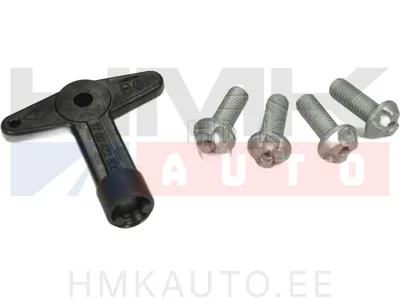Poltide komplekt koos võtmega velje ilukapslile Renault Clio/Modus/Megane/Laguna/Scenic/Vel Satis - JAD  96834J - Prottego