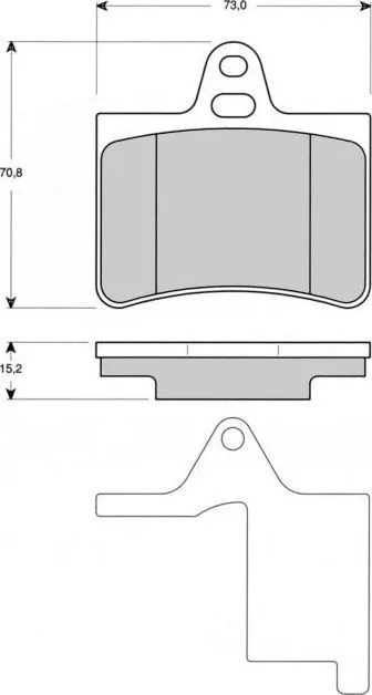 Piduriklotside komplekt tagumine Citroen C5 - BRE BP2938 - Bremsi