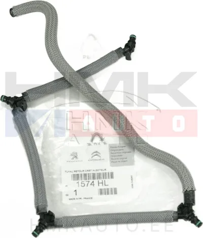 Pihustite tagasivoolutoru OEM Citroen/Peugeot 2,0HDI (Siemens) - PSA  1574HL - OE - 100% Genuine Part