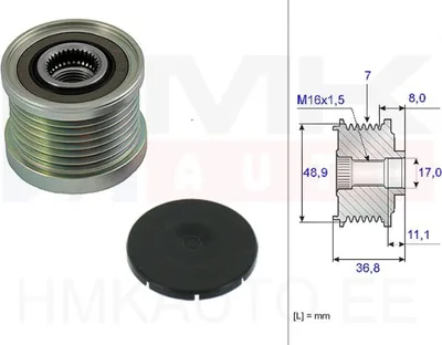 Generaatori sidur Renault/Dacia/Opel/Nissan 7 soont - 55382 - Ruville