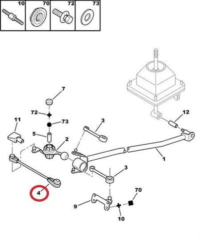 Käiguhoovastiku varras OEM Peugeot 406 - PSA  245285 - OE - 100% Genuine Part