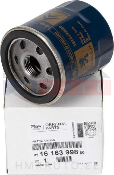 Õlifilter OEM Citroen C1/Peugeot 107,108  1,0 - PSA  1616399880 - OE - 100% Genuine Part