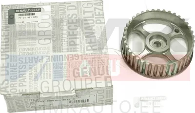 Nukkvõlli rihmaratas OEM Renault mootorid K4M/K4J/F4P/F4R - REN  7701471374 - OE - 100% Genuine Part