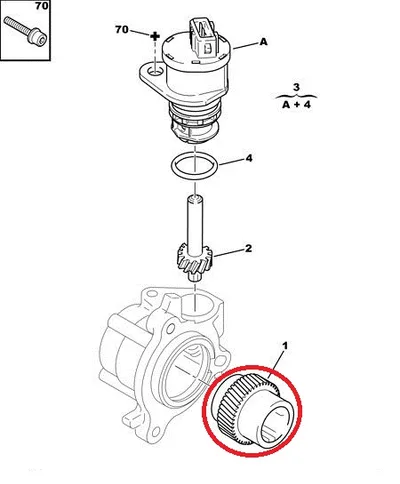 Spidomeetri hammasratas OEM Citroen/Peugeot - PSA  264304 - OE - 100% Genuine Part